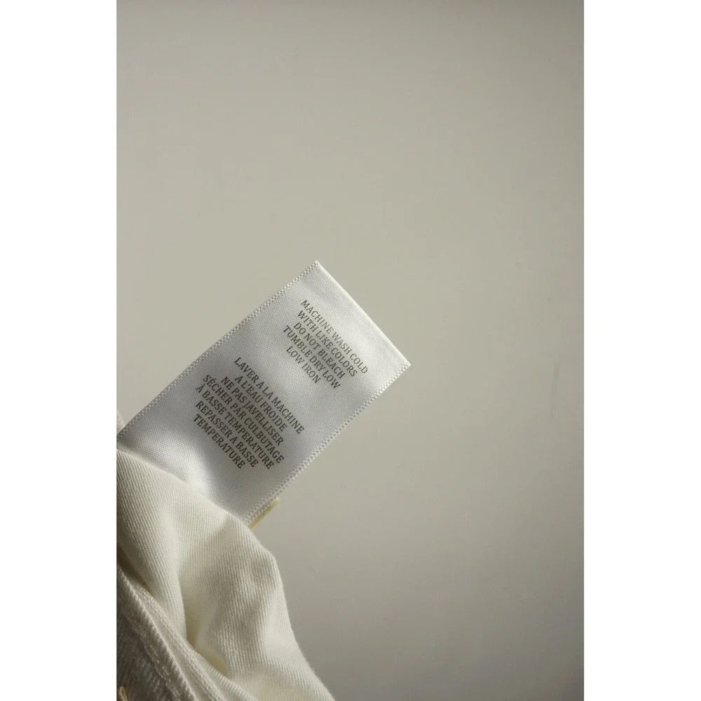 New BLANK NYC Madison Crop Women 32 x 26 White High‎ Rise Raw Edge Ripped Jeans